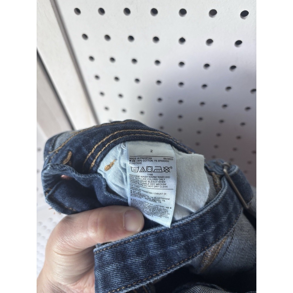 Old Navy Women's Small Skinny Taper Leg Overalls Denim Cotton Stretch Dark Blue - Picture 5 of 5